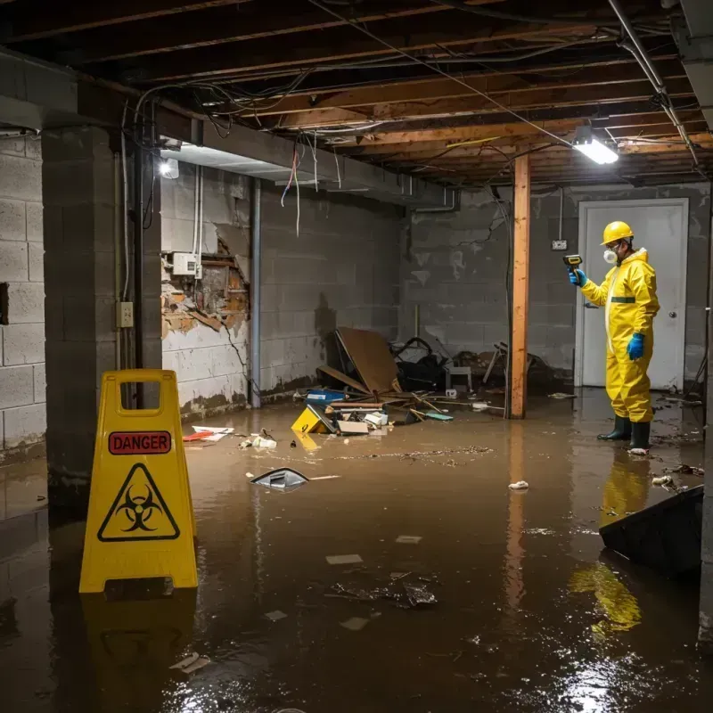 Flooded Basement Electrical Hazard in Ralls, TX Property